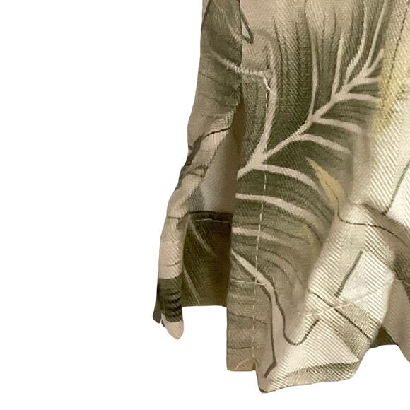 Caribbean Joe Maxi Dress Sheath Column Hawaiian Shirt Jacket Large Fern Tropical - Picture 10 of 15